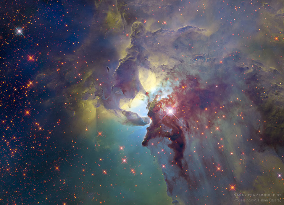 The Lively Center Of The Lagoon Nebula Spacevolve