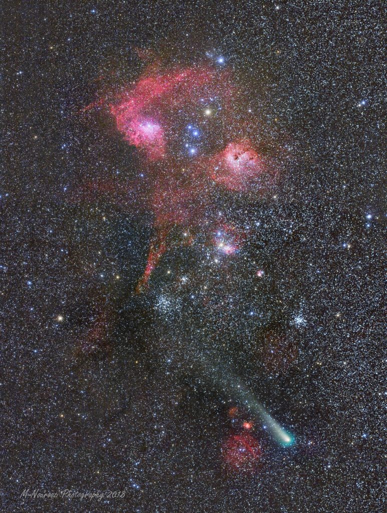 Comet, Clusters and Nebulae