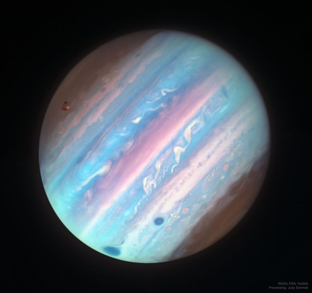 Jupiter in Ultraviolet from Hubble 